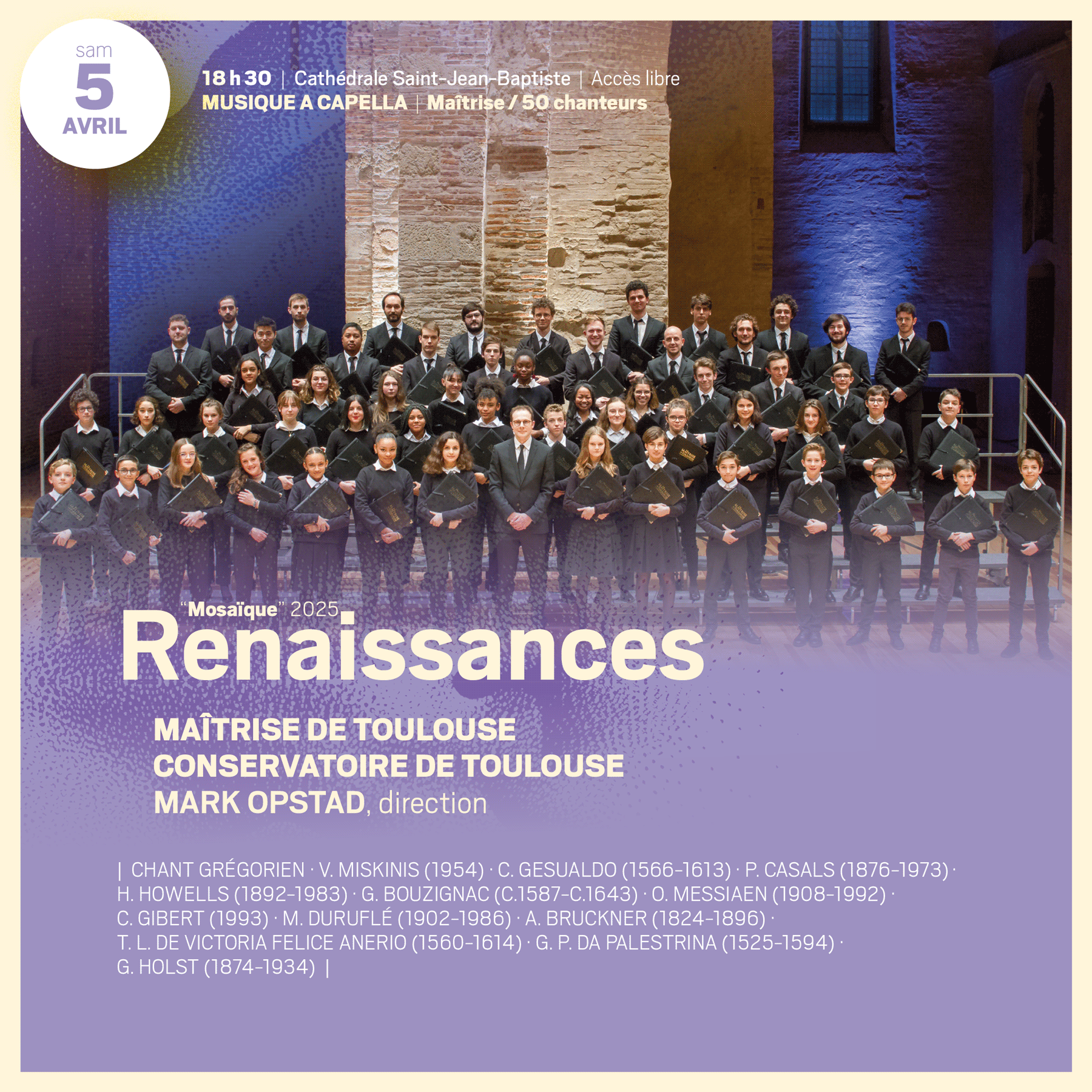 5 avril · Renaissances