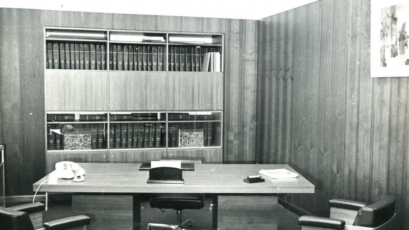 Bureau du directeur, années 1970, coll. CHG