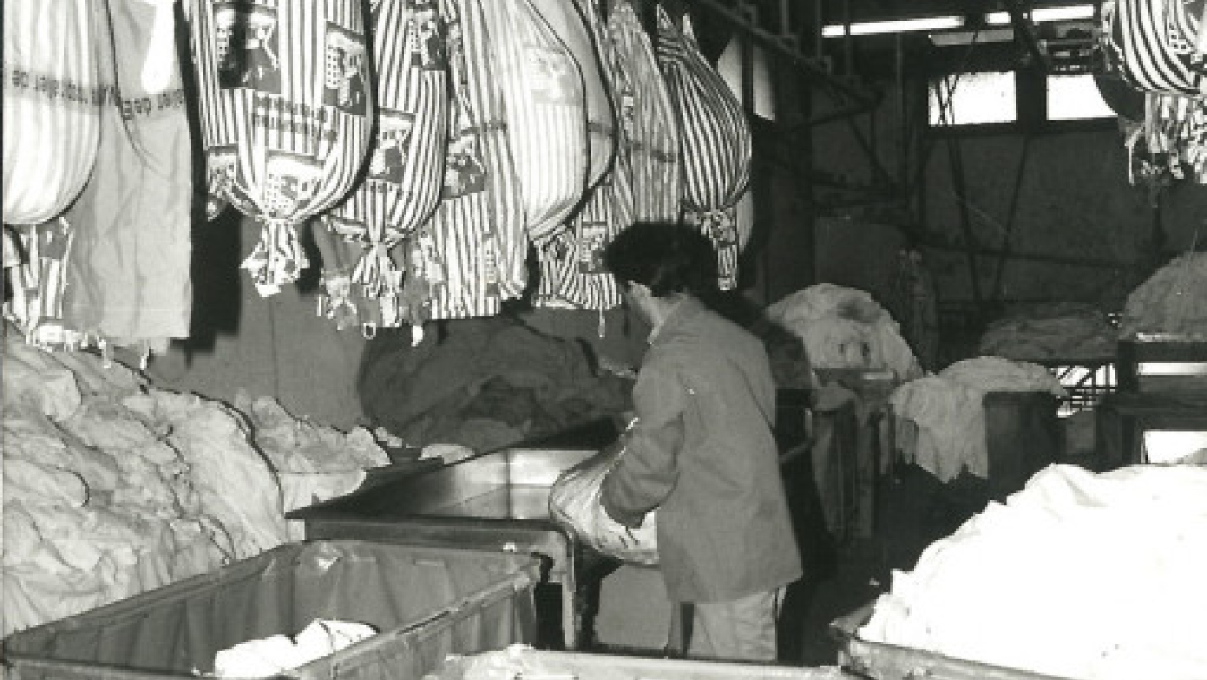 La blanchisserie dans les années 1970, photographies coll. CHG