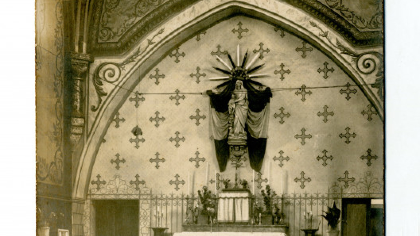 Intérieur de la chapelle militaire (Notre-Dame-des-Anges), coll. CCC