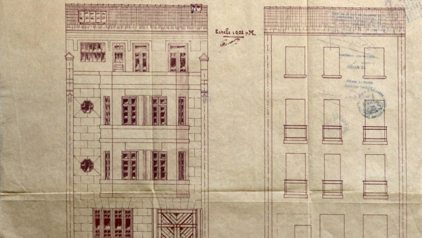 Immeuble de Félix Mercader pour lui-même, 1931, 4 boulevard Félix Mercader. Dessins des façades : AVP 4O/81 (470).