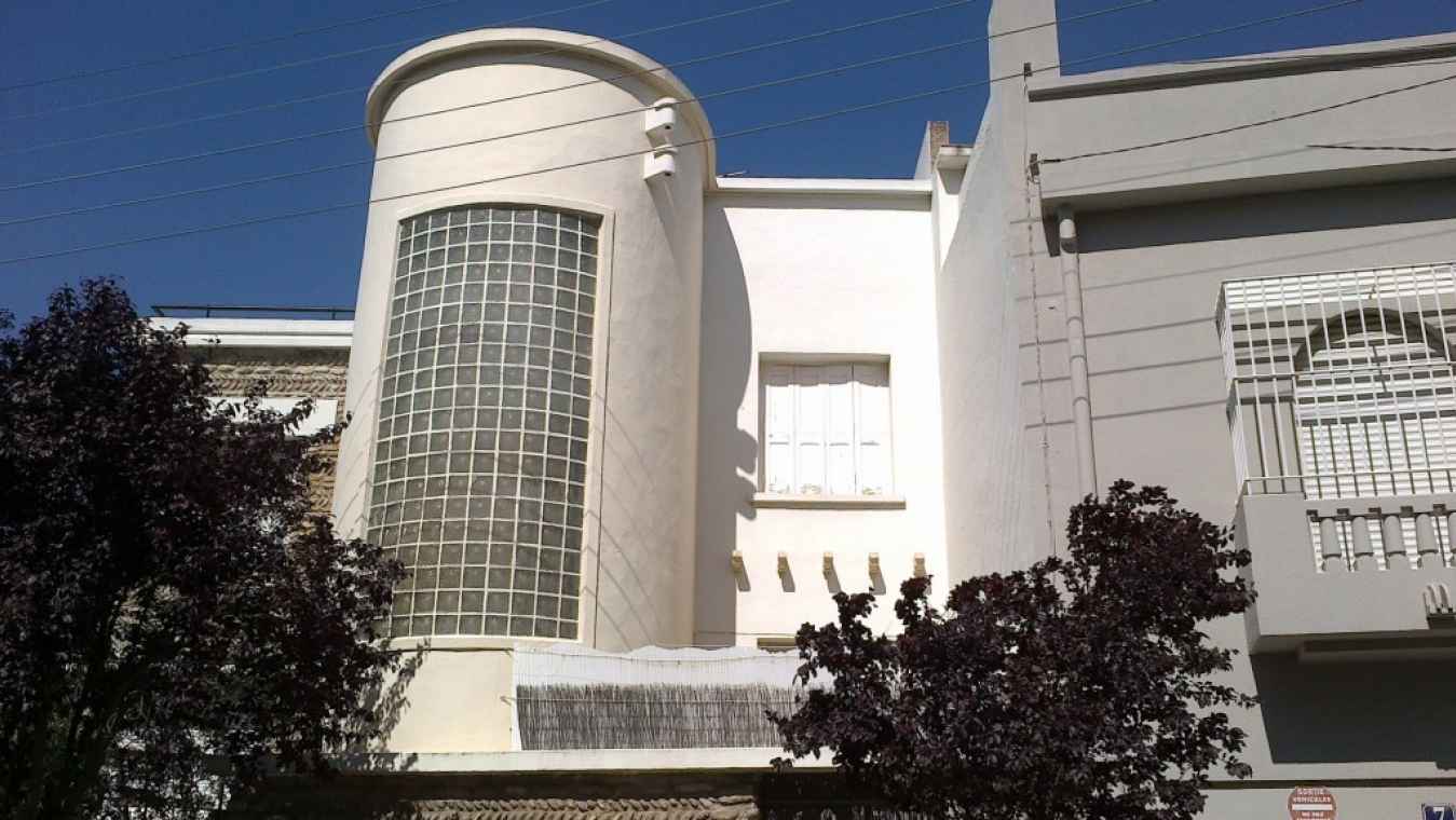 Maison Bouveret de Férid Muchir, 1938, 21 rue Bondurand, angle de la rue Sauvy.