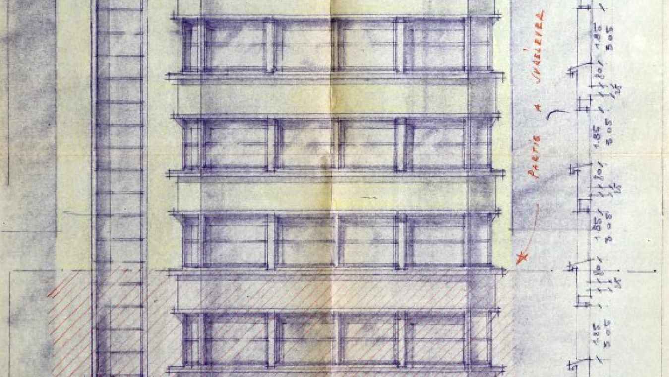 Square House de Férid Muchir, 1951, 11 bd J. Bourrat. AVP 60W55 (9239).