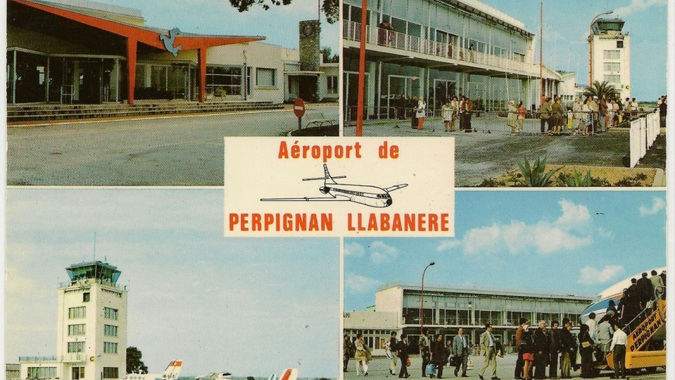 Aérodrome de la Llabanère de l'Aéroport de Perpignan-Rivesaltes de Férid Muchir, 1964-1965, avenue Maurice Bellonte.