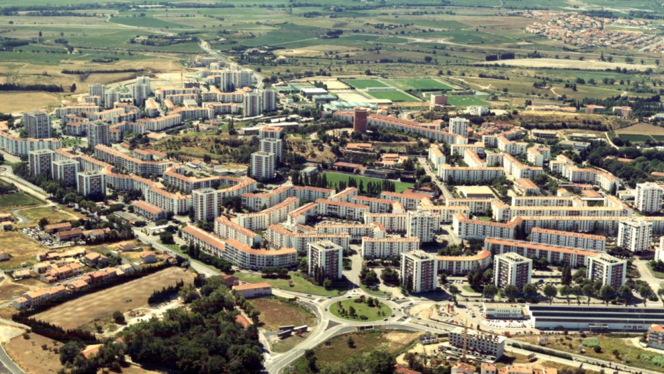 Vue aérienne du Moulin-à-Vent.