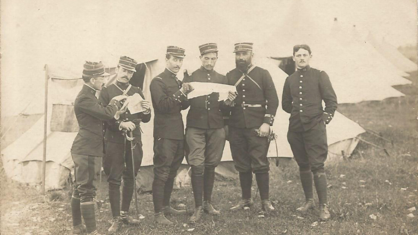 Groupe d’officiers du 53ème RI (Coll. Renaud Martinez)