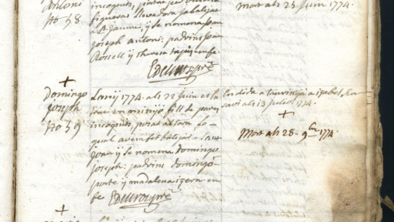 Registre de décès d'enfants à la Miséricorde, 1774, 2HDTP397