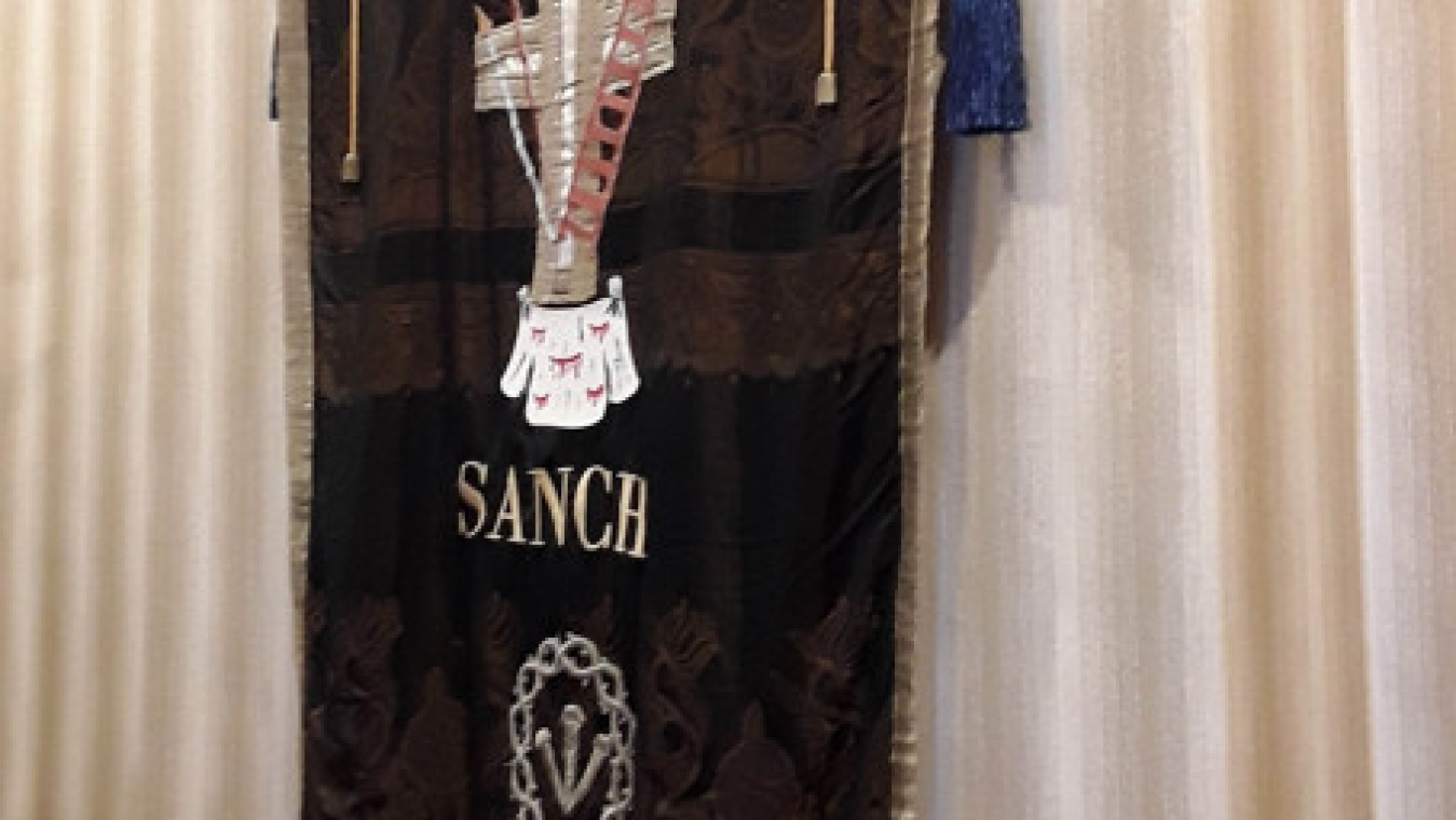 Bannière de procession de la confrérie de la Sanch