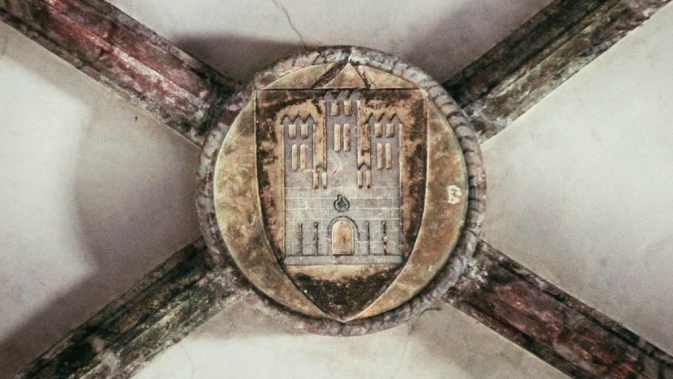 Clef de voûte d'une chapelle latérale