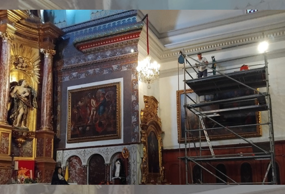 Photo N°1 : TABLEAUX RESTAURÉS DE L’ÉGLISE SAINT-JACQUES