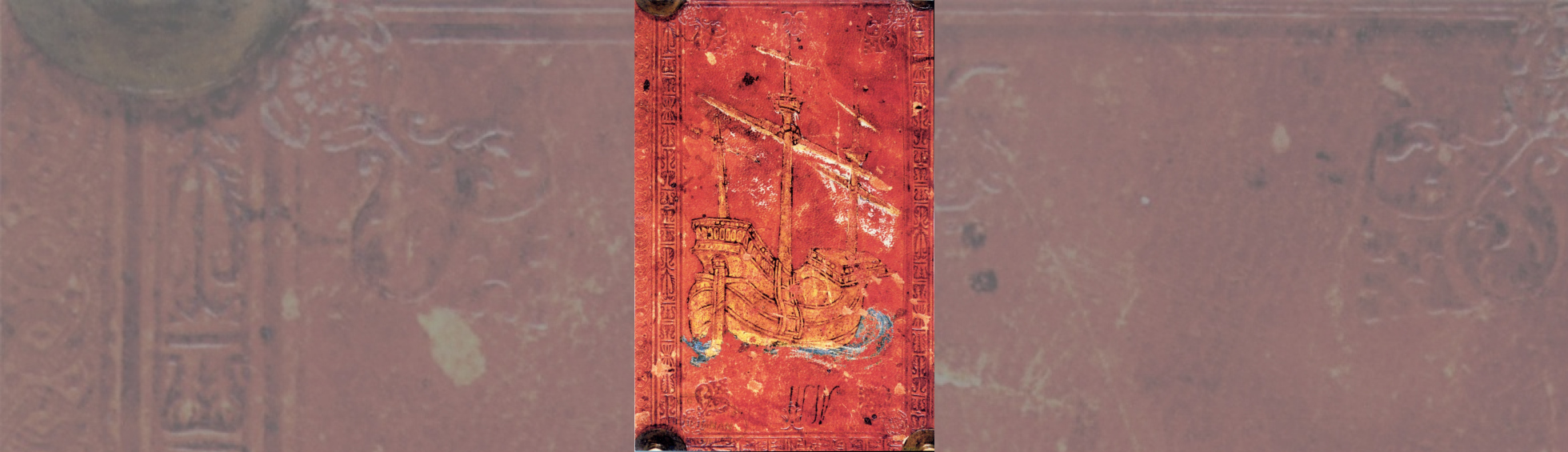 Couverture du livre des privilèges du consulat de mer : un galion à trois mats vogue sur la mer