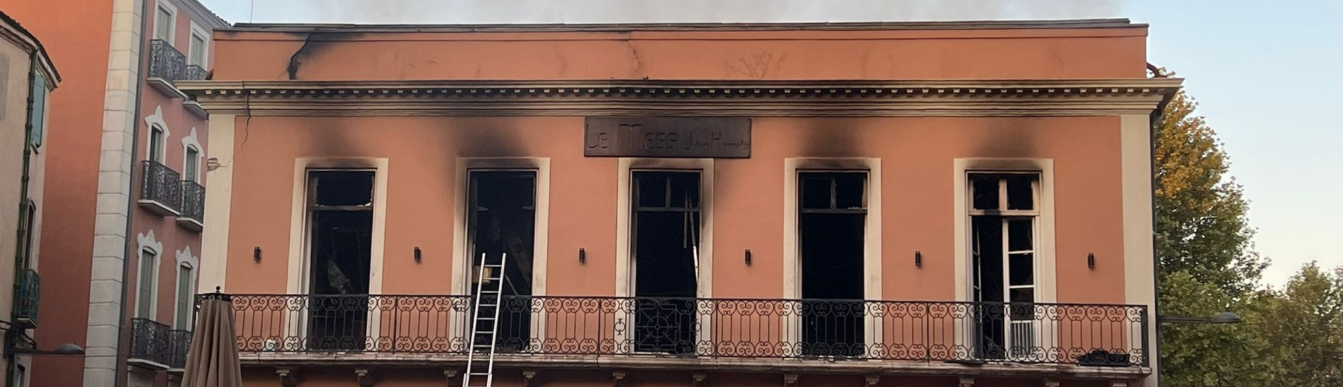 Incendie du Mess : la Mairie de Perpignan communique