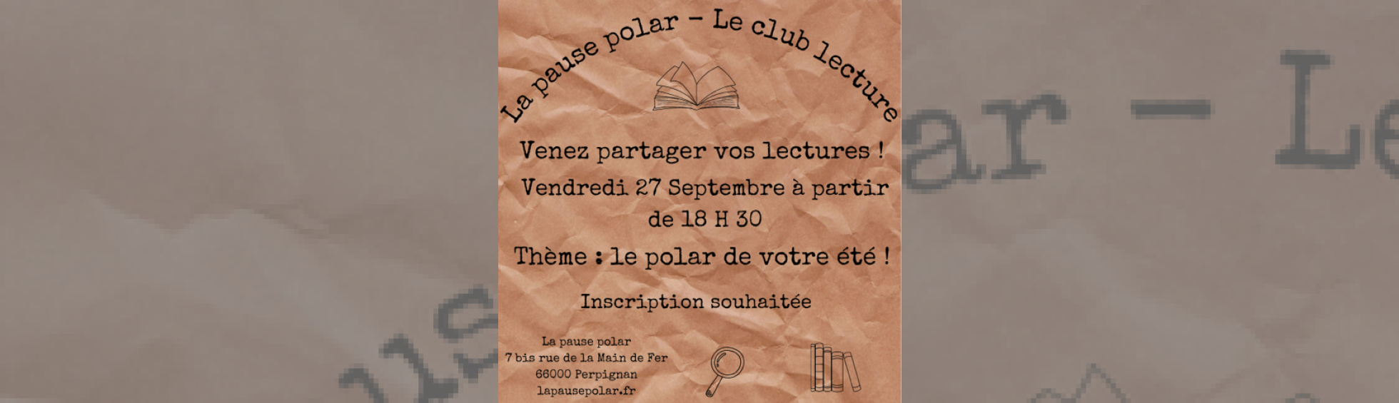 Photo N°1 : PAUSE POLAR - CLUB DE LECTURE