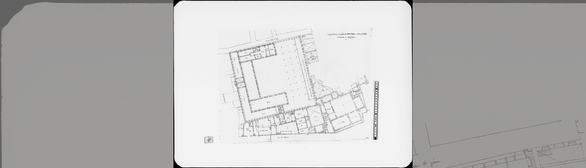 Plan du seminaire construit à l'intérieur du Campo Santo