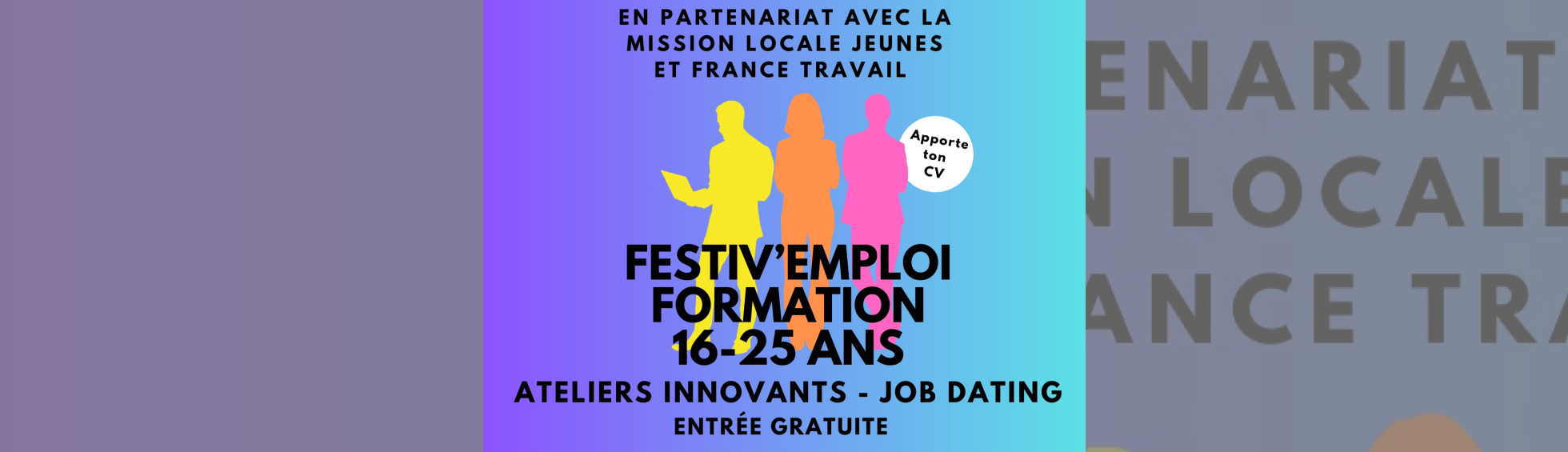 Photo N°1 : FESTIV'EMPLOI FORMATION 16-25 ANS​