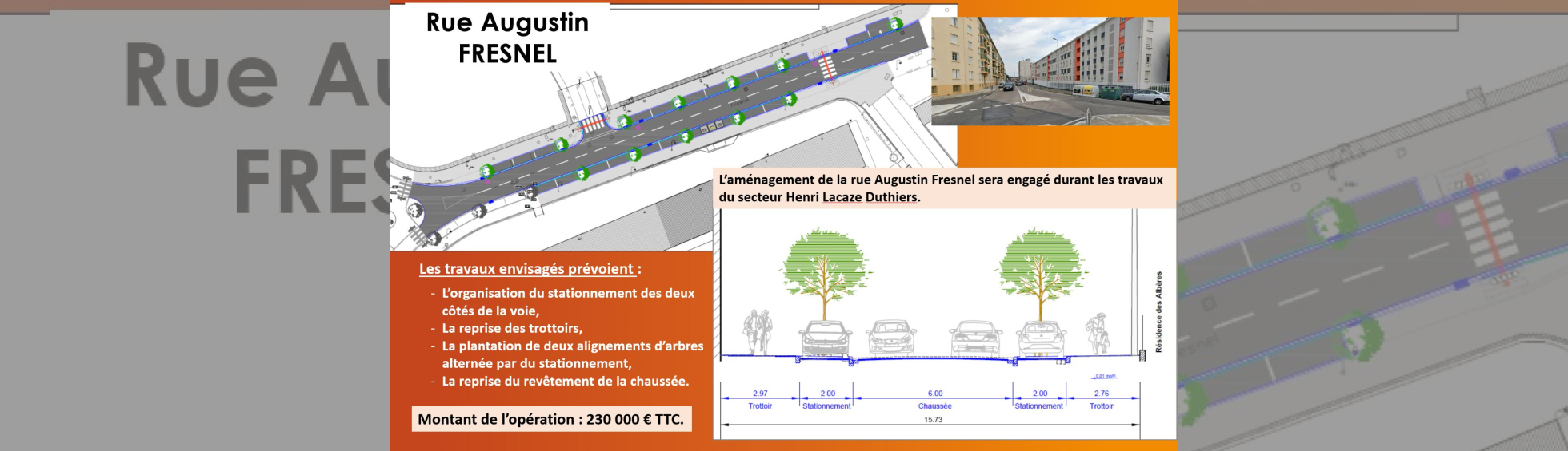 Projet rue Augustin fresnel