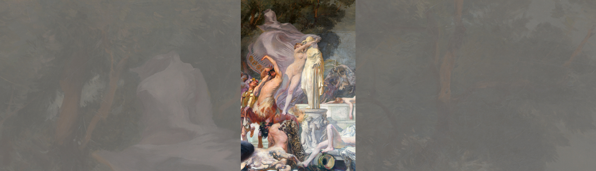 Paul Jean GERVAIS (1859 - 1944) Les centaures; enlèvement des Plapithes, 1906(détail). Perpignan, musée d'art Hyacinthe Rigaud. Photo Musée d'art Hyancinthe Rigaud/ Pascale Marchesan