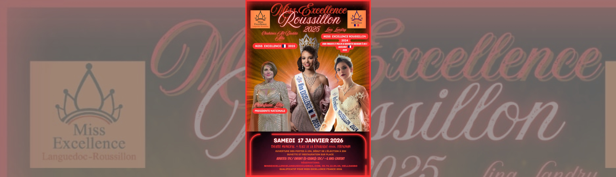 Affiche Miss Excellence 2025