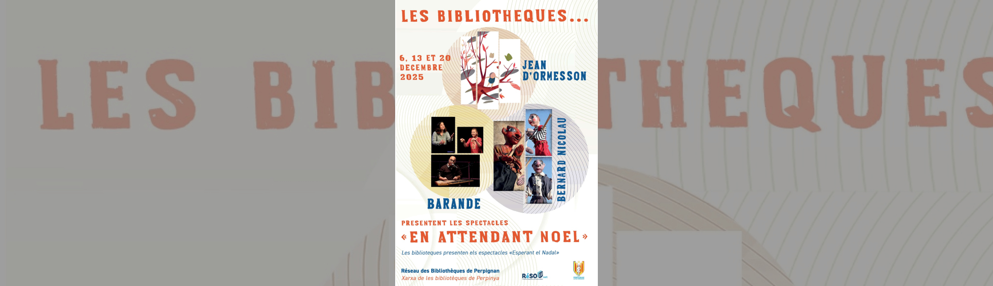 Affiche des trois spectacles de Noël