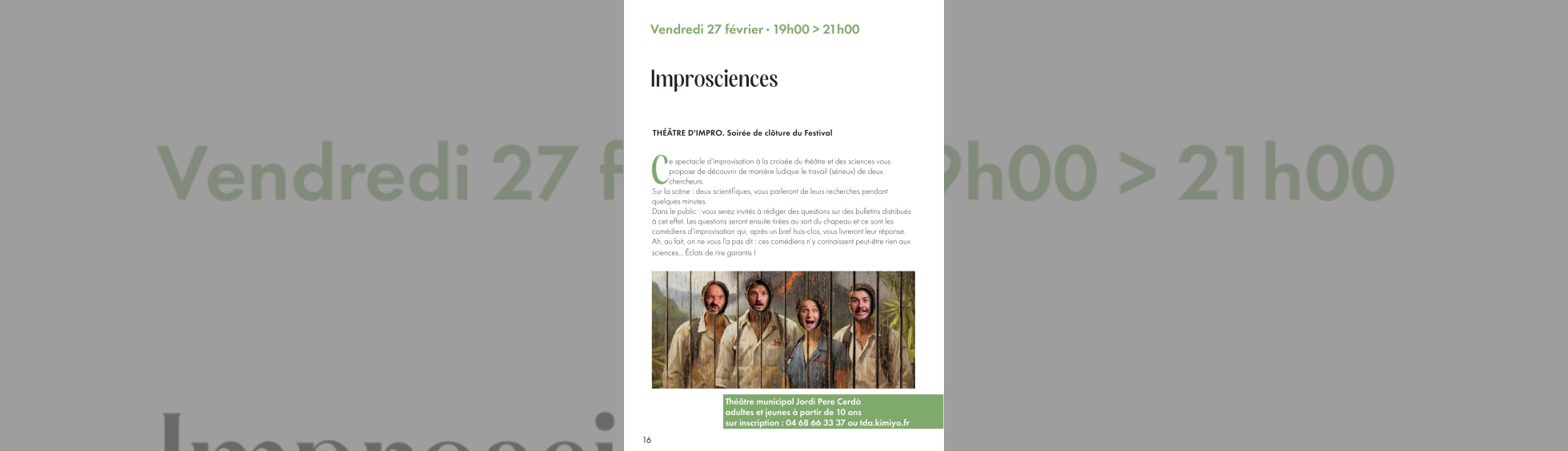 Soirée Improsciences 2026