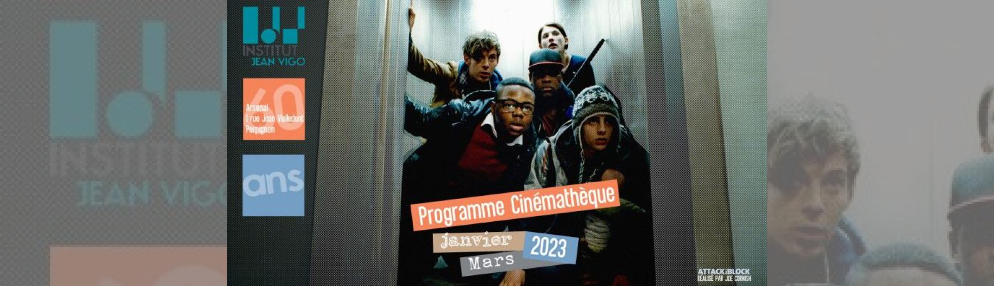 Institut Jean Vigo - affiche programme janvier  à mars 