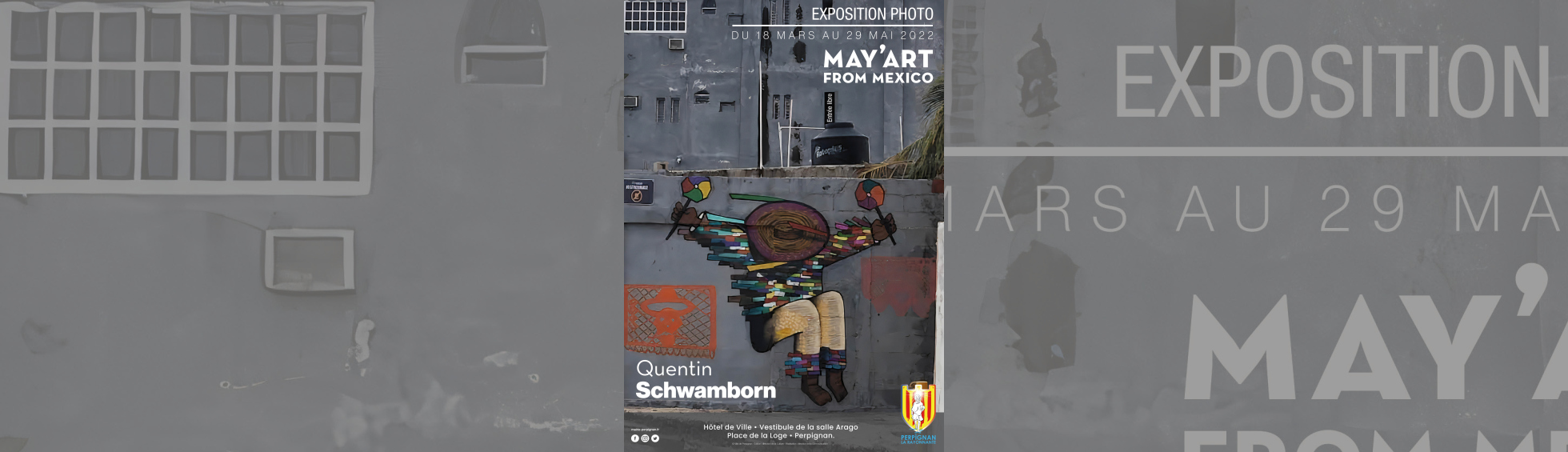 affiche exposition "May'art form Mexico" de Quentin Schwamborn