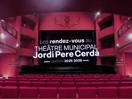 Les rendez-vous du théâtre Municipal