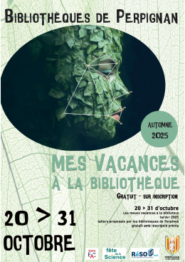 Affiche Mes Vacances à la Bibliothèque