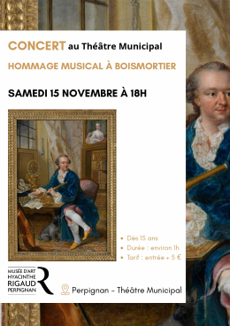 Affiche Concert Boismortier (1689-1755)