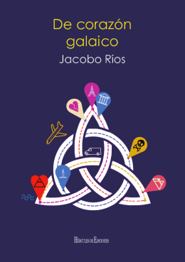  De corazón galaico- Affiche visuel géométrique du livre de Jacobo Ríos 
