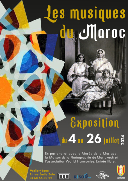Affiche Exposition Les musiques du Maroc