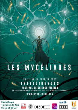 Les Mycéliades - affiche visuel d'un paysage de science-fiction